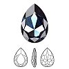 Austrian Crystal Rhinestone 4327-30x20-207(F)-1