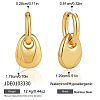 304 Stainless Steel Hoop Dangle Earrings for Women WG157E2-02-2