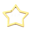 304 Stainless Steel Pendants STAS-B044-02G-1