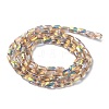 Transparent Electroplate Glass Beads Strands GLAA-Q099-G01-10-2