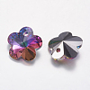 Faceted Glass Rhinestone Charms RGLA-F055-10x10-001VO-2