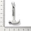 304 Stainless Steel Pendants STAS-Z098-12AS-3