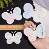 CREATCABIN 3Set 3D Butterfly PVC Mirrors Wall Stickers DIY-CN0001-85B-3