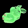 Luminous Resin Rabbit Ornament DJEW-R011-02C-4