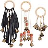 Olycraft 3Pcs 3 Style Alloy Witch Bells Pendant Decorations HJEW-OC0001-14-1