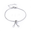 Tarnish Resistant 304 Stainless Steel Rolo Chain Slider Bracelet/Bolo Bracelets Making AJEW-JB00492-1