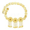 Alloy Crystal Rhinestone Coin Link Hollow Flower Tassel Waist Body Chains for Women FS-WGEDFED-01-6