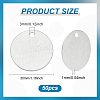 50Pcs Aluminum Pendants ALUM-BC0001-77-2