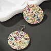 Acrylic Glitter Dangle Earrings for Women FS-WGAA719-01-3