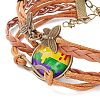 Rainbow Pride Bracelet LS-BJEW-F426-01H-3