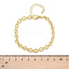 Brass Ring Link Chain Bracelets for Women Men BJEW-K273-09G-5