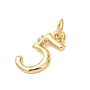 Brass Micro Pave Cubic Zirconia Pendants KK-D019-28G-05-2