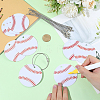 12Pcs PVC Baseball Luggage Tags AJEW-SP0004-23A-3