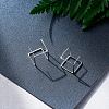 SHEGRACE Awesome Rhodium Plated 925 Sterling Silver Ear Studs JE591A-3