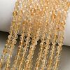 Heated Natural Citrine Beads Strands GG-CBA77FB-B10-4mm-1