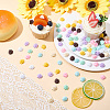 112Pcs 8 Colors Opaque Resin Cabochons RESI-SC0006-95-4