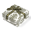 Flower Printed Cardboard Jewelry Boxes CBOX-T006-07D-2