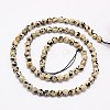 Natural Dalmation Jasper Beads Strands G-G545-11-2