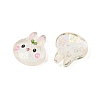 Printed Translucent Epoxy Resin Cabochons RESI-XCP0002-63A-2