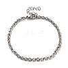 304 Stainless Steel Cable Chain Bracelets BJEW-C079-02P-1