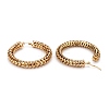 304 Stainless Steel Mesh Hoop Earrings EJEW-O096-06B-G-2