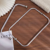 Aluminium Alloy Tube Purse Frames DIY-WH0569-58D-5