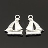 Tibetan Style Alloy Sail Boat Pendants LS-TIBEP-EDD022Y-S-FF-1