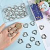 32Pcs Zinc Alloy Spring Gate Rings FIND-SC0012-71-3