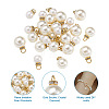 Beadthoven 120Pcs 3 Style Acrylic Pearl Pendants IFIN-BT0001-05-4