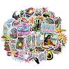 50 Pieces New Beach Holiday Creative Paper Stickers STIC-R001-42-1