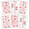 6 Sheets 3 Styles Acrylic Rhinestone Face Body Stickers AJEW-SP0002-68C-1