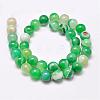 Natural Striped Agate/Banded Agate Bead Strands G-G962-8mm-M-3