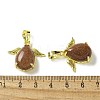 Synthetic Goldstone Pendants KK-F888-01G-23-3