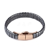 Ion Plating(IP) Synthetic Non-Magnetic Hematite Beaded Bracelets for Men BJEW-E102-01RG-1