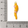 Rack Plating Brass Enamel Pendants KK-A229-29G-03-3