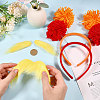 2Pcs 2 Colors Polyester Hair Bands AJEW-CA0004-94-3