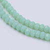 Opaque Solid Color Glass Bead Strands GLAA-F076-A09-3