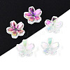 Transparent Electroplate Glass Bead Caps LS-EGLA-N015-01A-2