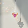 Glass Heart Suncatcher Hanging Ornaments LS-PW-WGA6B84-01-1
