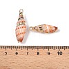 Natural Sea Shell Pendants SSHEL-N038-35-3