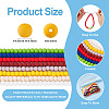 9 Strand 9 Colors Opaque Glass Beads Strands GLAA-TA0002-08-3