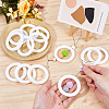 12Pcs Ring Silicone Beads SIL-DC0001-78-3