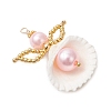 Clam Shell Pendants PALLOY-MZ00717-02-2