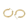 Ion Plating(IP) 304 Stainless Steel Hoop Earrings for Women EJEW-K281-34G-02-2