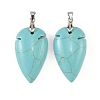 Synthetic Turquoise Pendants G-H359-04P-02-1