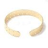 Brass Hollow Heart Open Cuff Bangles for Women BJEW-U003-04G-3