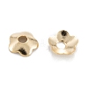 5-Petal Brass Bead Cap KK-D063-13G-2