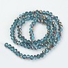 Electroplate Transparent Glass Beads Strands EGLA-A034-T4mm-R09-2