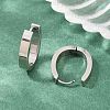 201 Stainless Steel Hoop Earrings EJEW-T056-03P-03-1