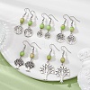 Alloy Tree of Life & Synthetic Imperial Jasper Beads Dangle Earrings EJEW-JE05405-4
